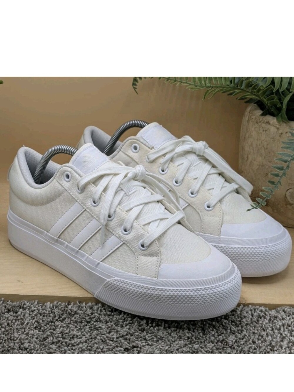 Adidas Nizza Women's Size 10 Platform Brown Athletic Shoes Walking Skateboard